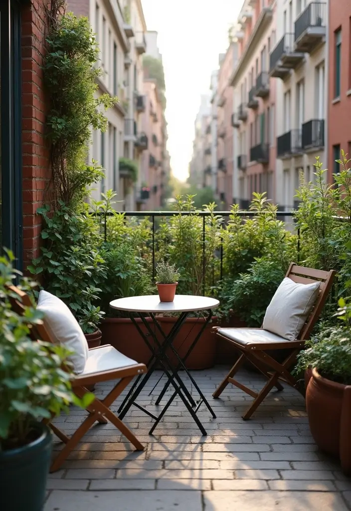 25 Outdoor Living Room Ideas That Bring Comfort Outside - 10. Urban Balcony Escape