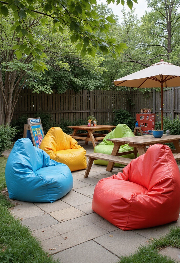 25 Outdoor Living Room Ideas That Bring Comfort Outside - 13. Playful Kids’ Zone