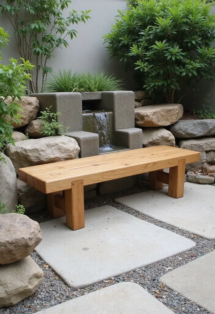 25 Outdoor Living Room Ideas That Bring Comfort Outside - 2. Minimalist Zen Garden