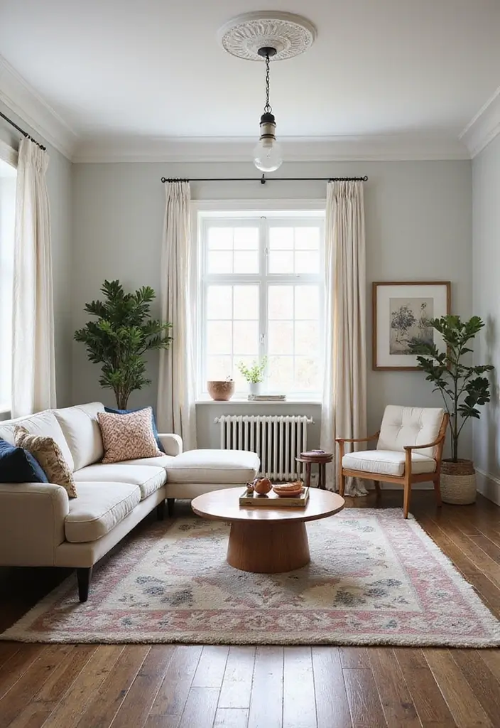 27 Carpet in Living Room Ideas That Feel Cozy and Chic - 26. Custom Rugs for Personal Touch