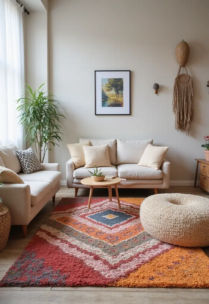 27 Carpet in Living Room Ideas That Feel Cozy and Chic - 3. Recycled PET Rugs for Sustainability