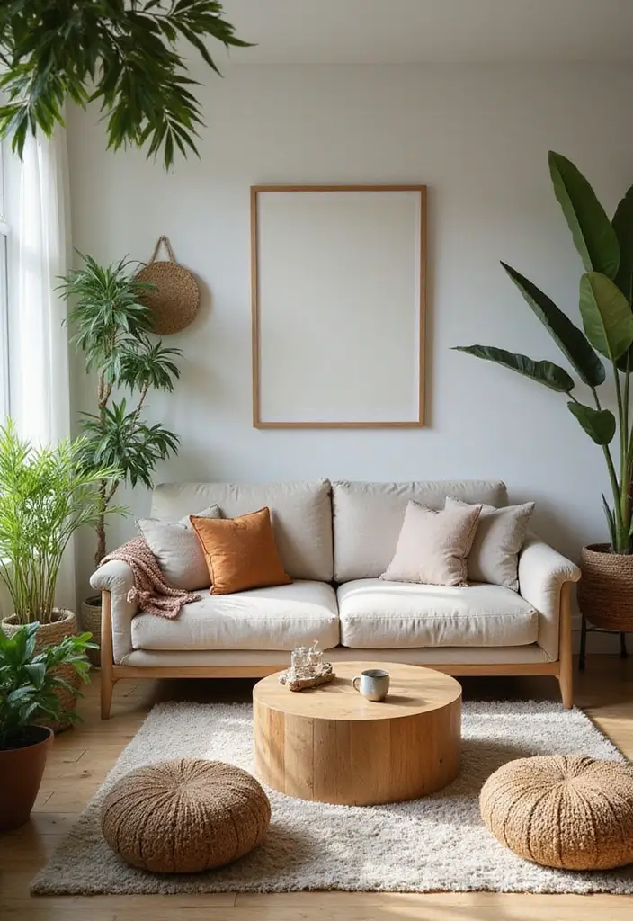 27 Couch Ideas Living Room That Combine Comfort and Style - 10. Biophilic Design Couch