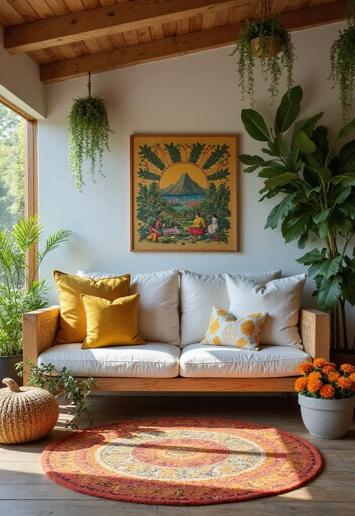 27 Couch Ideas Living Room That Combine Comfort and Style - 12. Outdoor-Inspired Indoor Couch