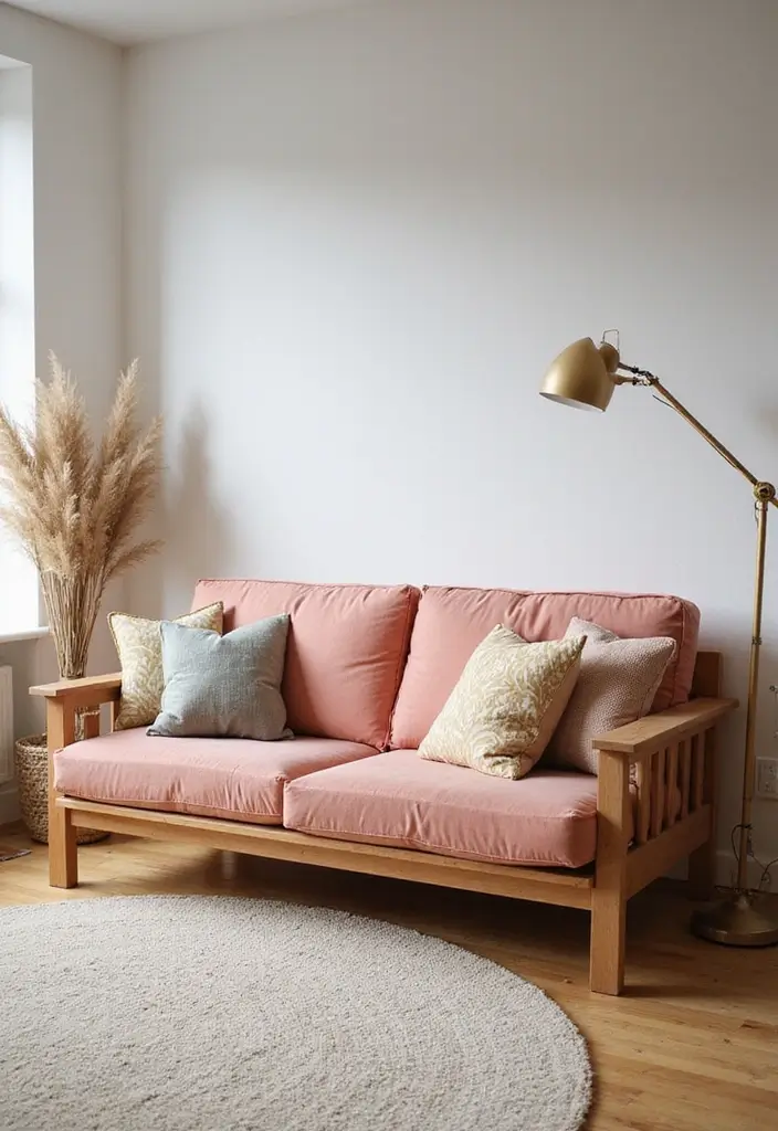 27 Couch Ideas Living Room That Combine Comfort and Style - 6. Futon for a Chic Minimalist Look