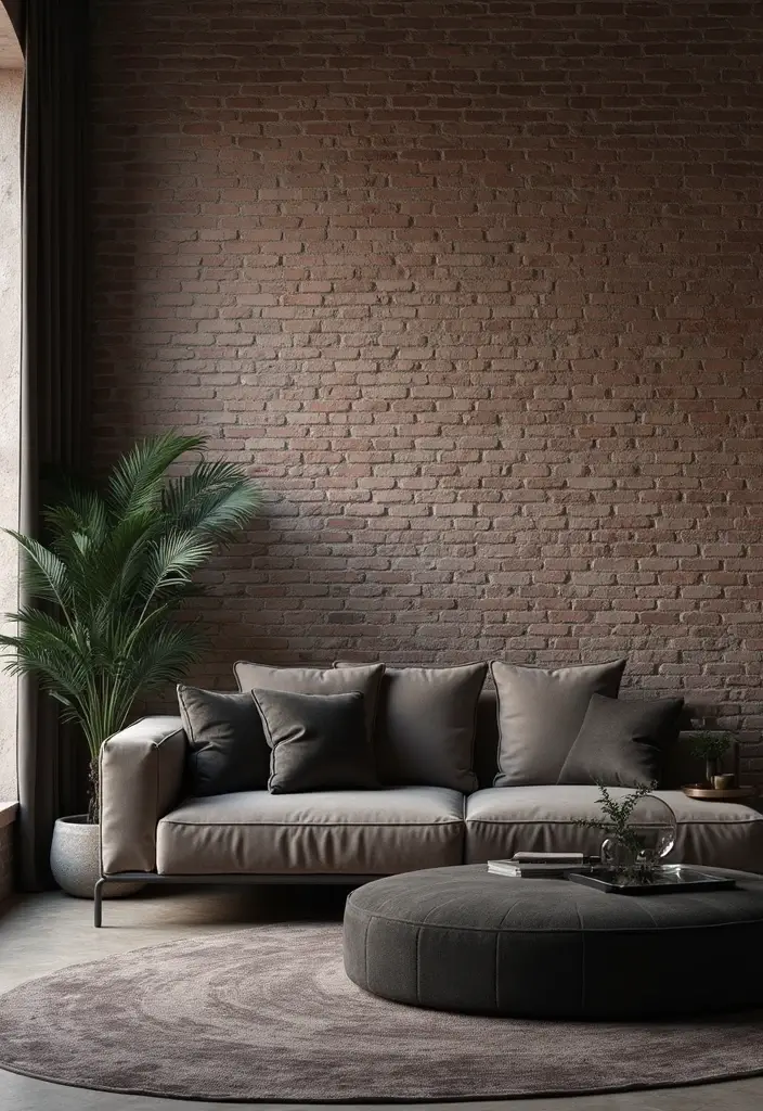 27 Goth Living Room Ideas That Feel Dark and Stylish - 22. Textured Walls