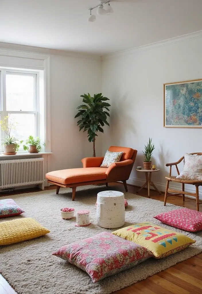 27 Goth Living Room Ideas That Feel Dark and Stylish - 7. Alternative Seating Options