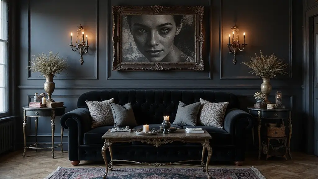 27 Goth Living Room Ideas That Feel Dark and Stylish