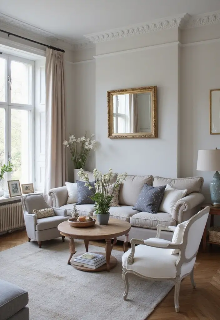 27 Grey Wood Floors Living Room Ideas That Feel Neutral and Polished - 25. Timeless Appeal