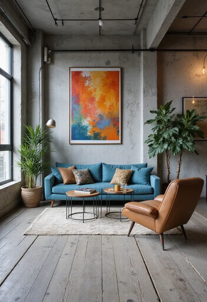 27 Grey Wood Floors Living Room Ideas That Feel Neutral and Polished - 4. Urban Chic