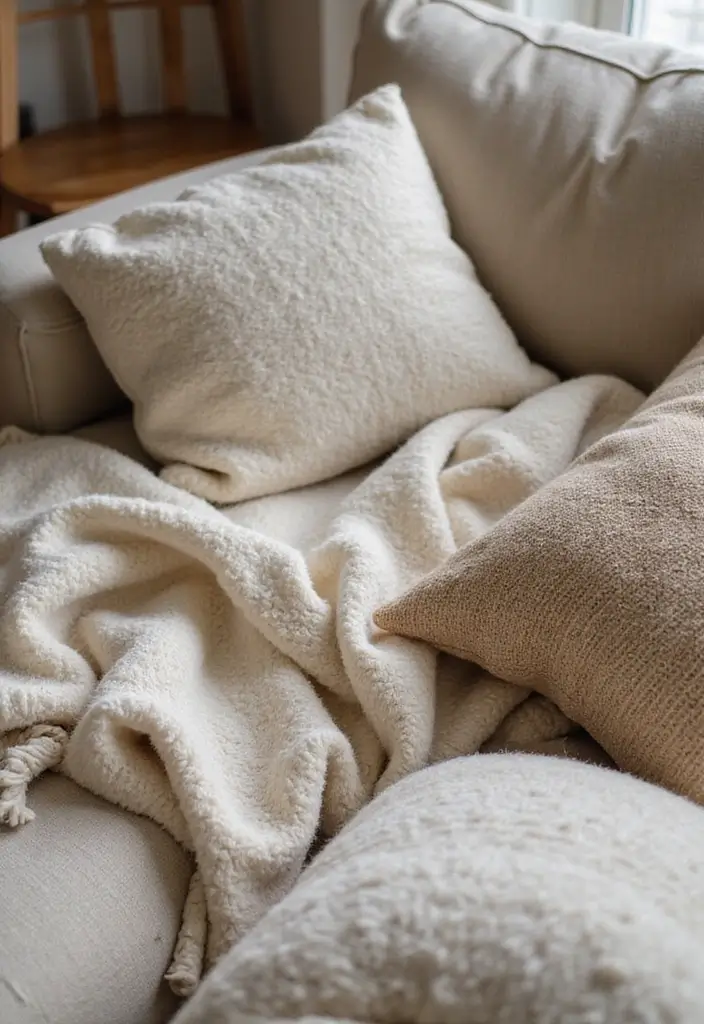 27 Korean Living Room Ideas That Feel Minimal and Serene - 1. Embrace Natural Textures