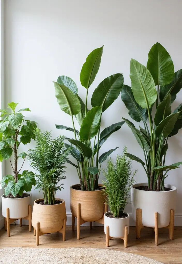 27 Korean Living Room Ideas That Feel Minimal and Serene - 6. Indoor Plants