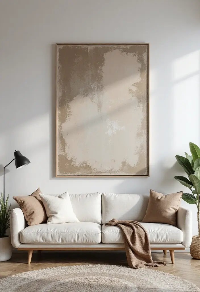 27 Korean Living Room Ideas That Feel Minimal and Serene - 8. Statement Artwork