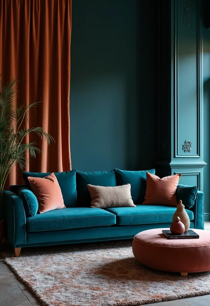 27 Living Room Classic Luxury Ideas That Feel Elegant and High End - 1. Opulent Velvet Sofas