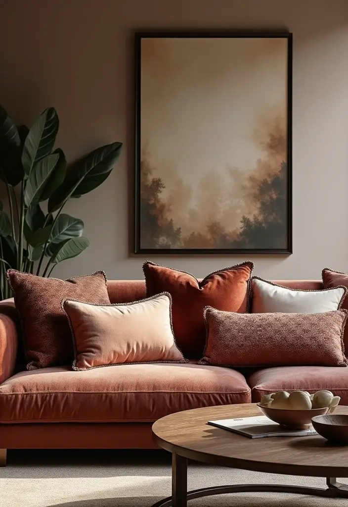 27 Living Room Classic Luxury Ideas That Feel Elegant and High End - 14. Luxurious Throw Pillows