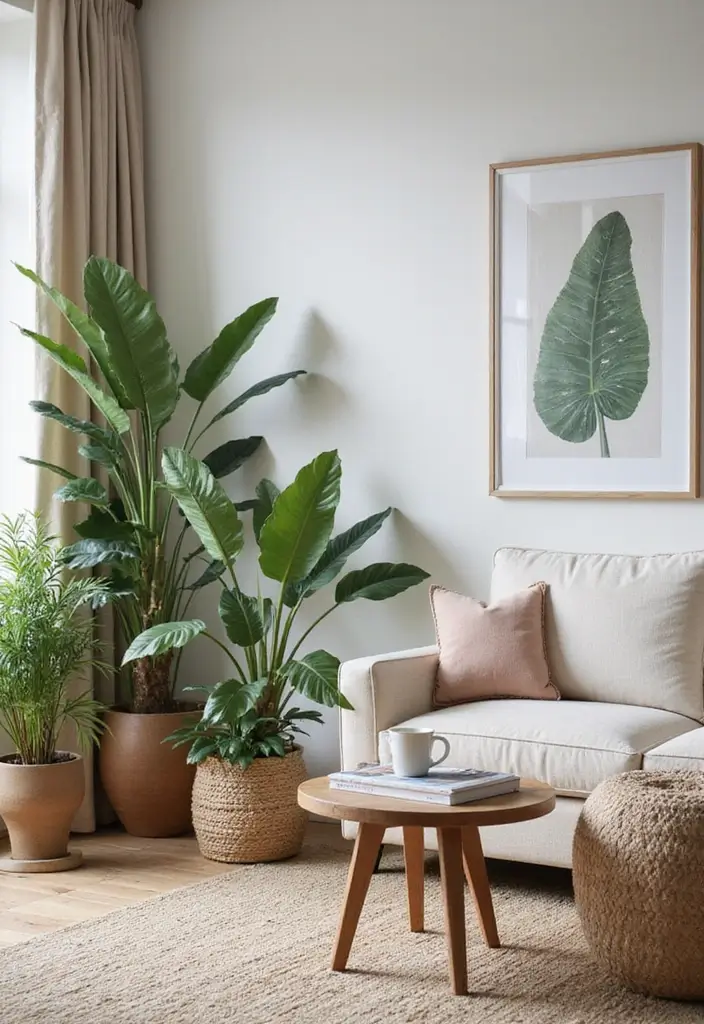 27 Living Room Classic Luxury Ideas That Feel Elegant and High End - 18. Indoor Plants