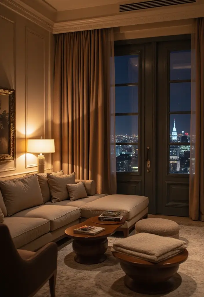 27 Living Room Classic Luxury Ideas That Feel Elegant and High End - 19. High-End Accent Lighting