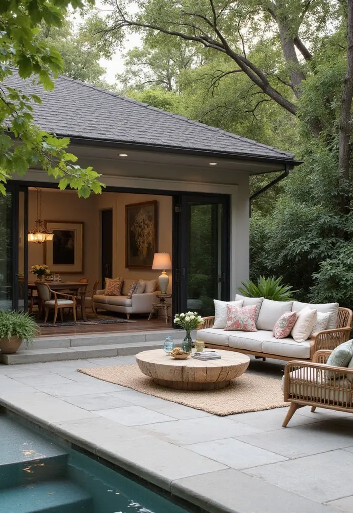 27 Living Room Classic Luxury Ideas That Feel Elegant and High End - 27. Refined Outdoor Spaces