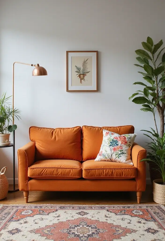 27 Living Room Sofa Design Small Spaces That Save Space Beautifully - 4. Compact Loveseat