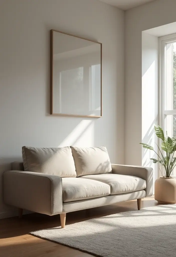 27 Living Room Sofa Design Small Spaces That Save Space Beautifully - 8. Minimalist Sofas