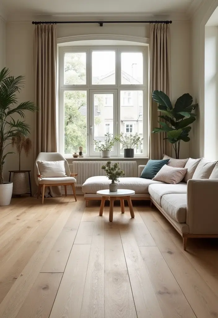 27 Living Room Tile Floor Ideas That Feel Sleek and Durable - 8. Eco-Friendly Vinyl Tiles