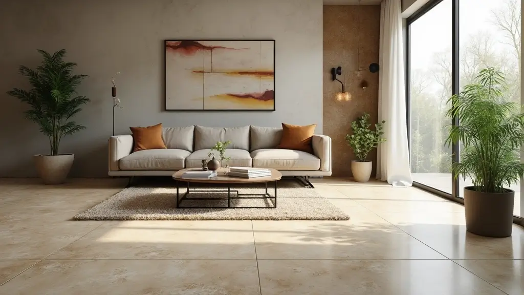 27 Living Room Tile Floor Ideas That Feel Sleek and Durable