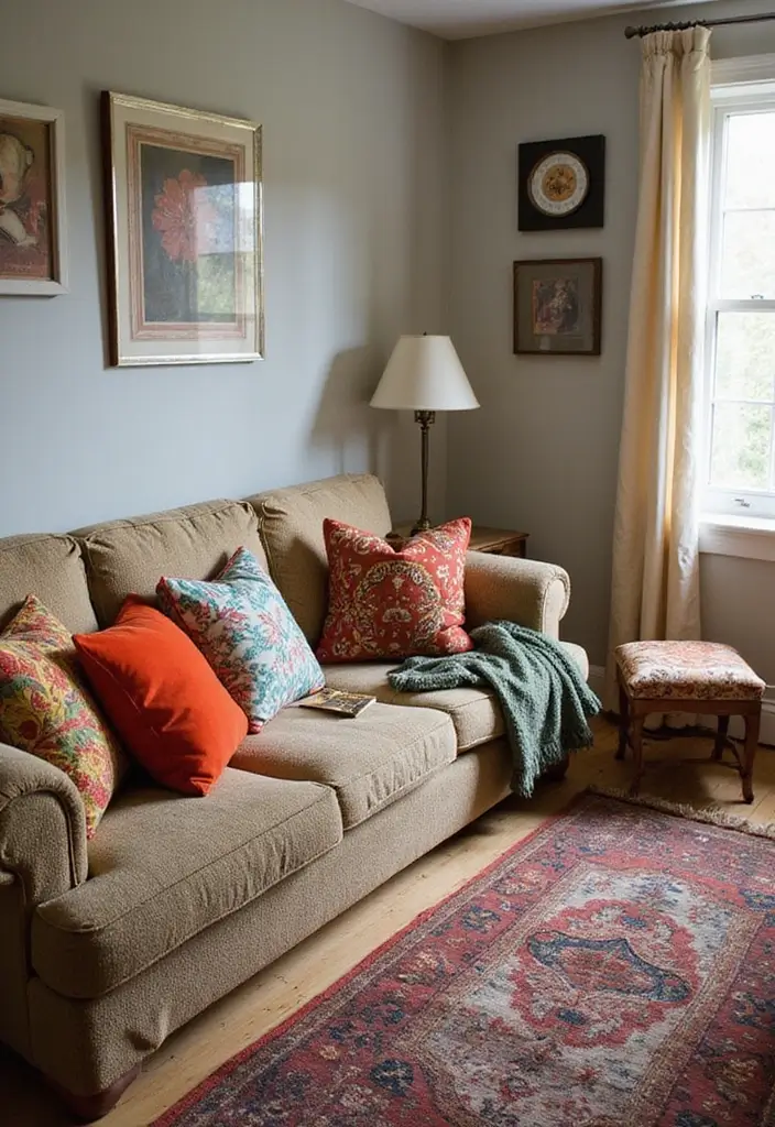 27 Living Room Vintage Ideas That Add Character and Charm - 2. Retro Accessories