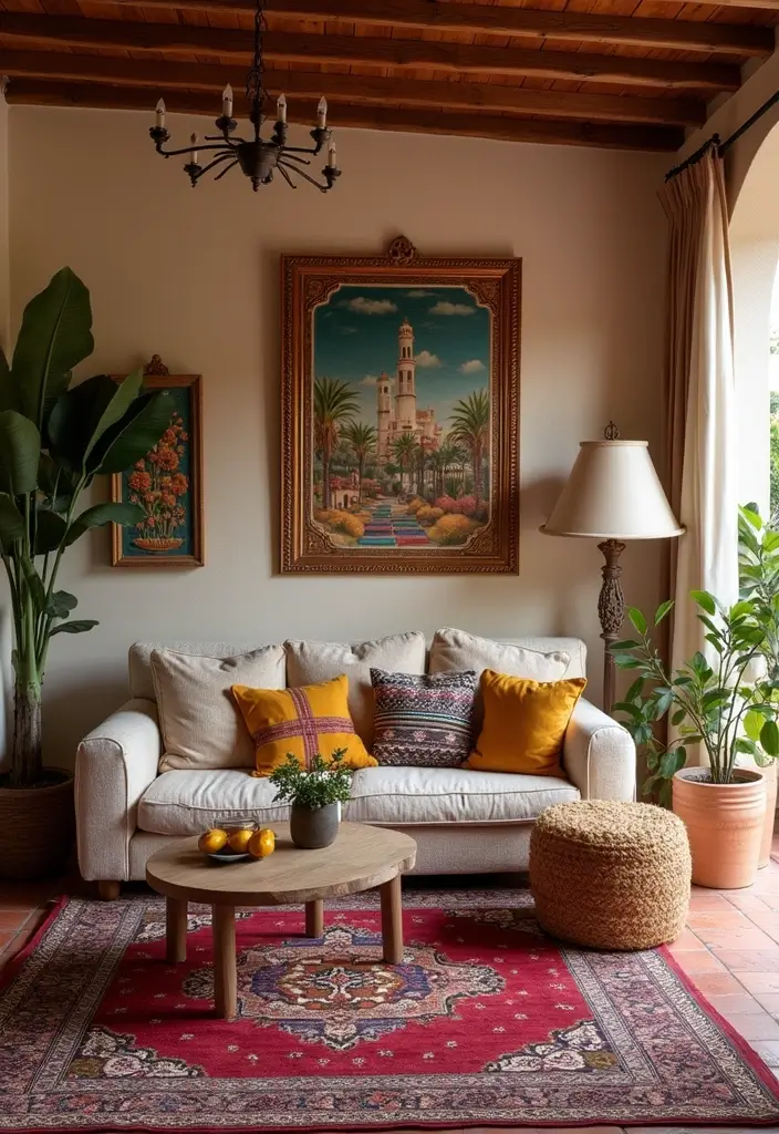 27 Mexican Interior Design Living Room Ideas That Feel Vibrant and Colorful - 26. Incorporate Local Cultural Elements