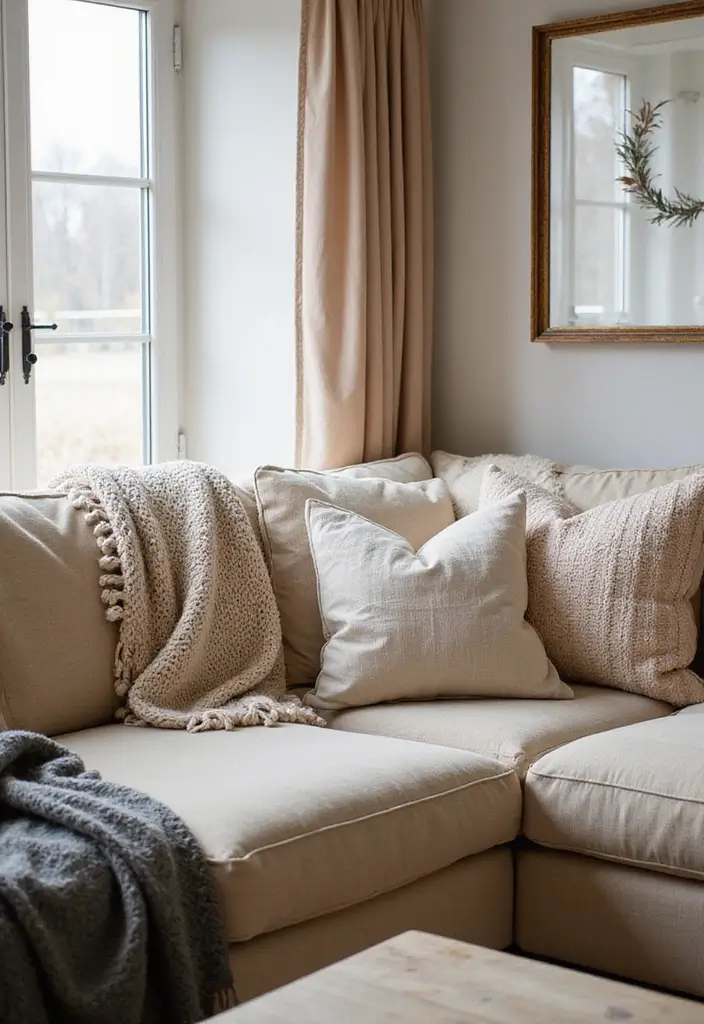27 Real Living Room Ideas That Feel Authentic and Lived In - 23. Cozy Throws and Pillows