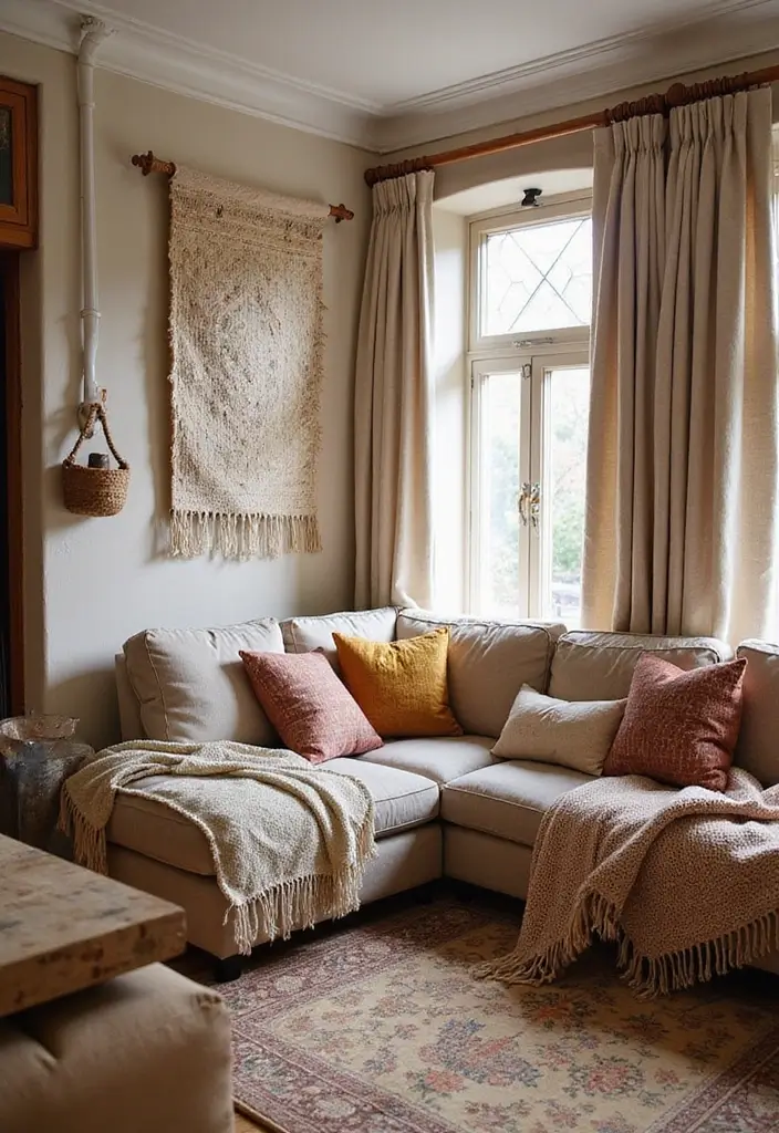 27 Real Living Room Ideas That Feel Authentic and Lived In - 27. Artisanal Textiles
