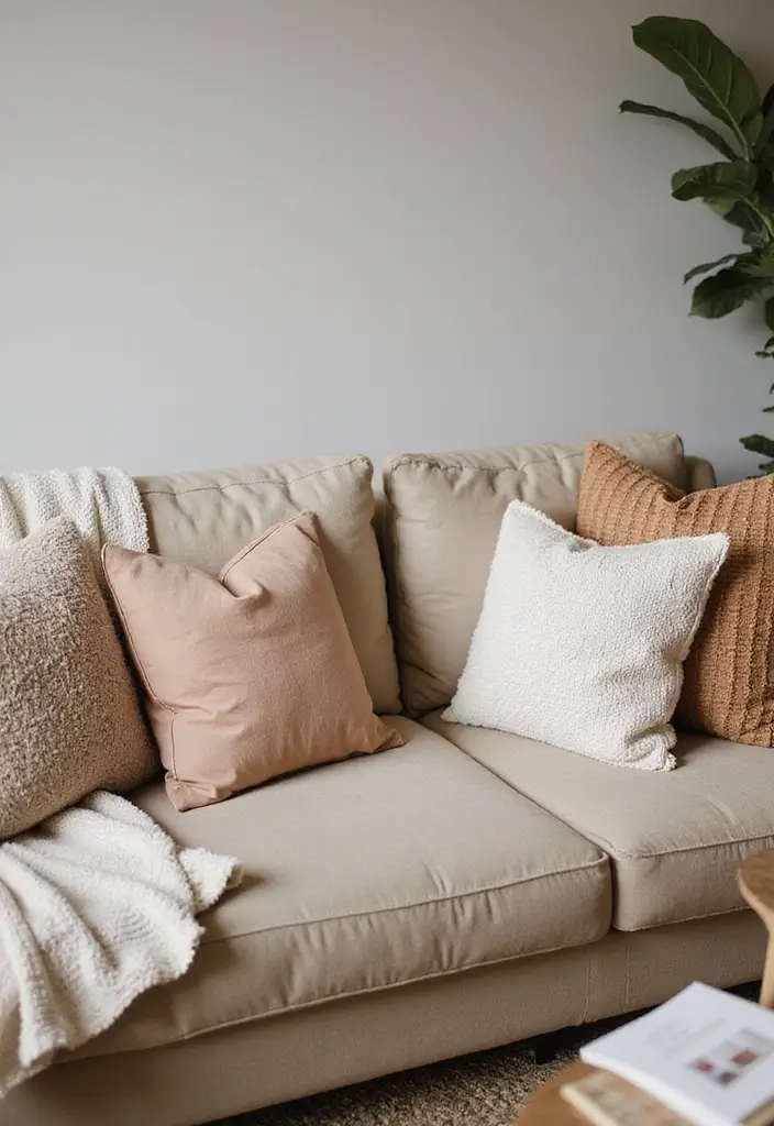 27 Small Cozy Living Room Ideas That Feel Warm and Welcoming - 16. A Comfy Sofa