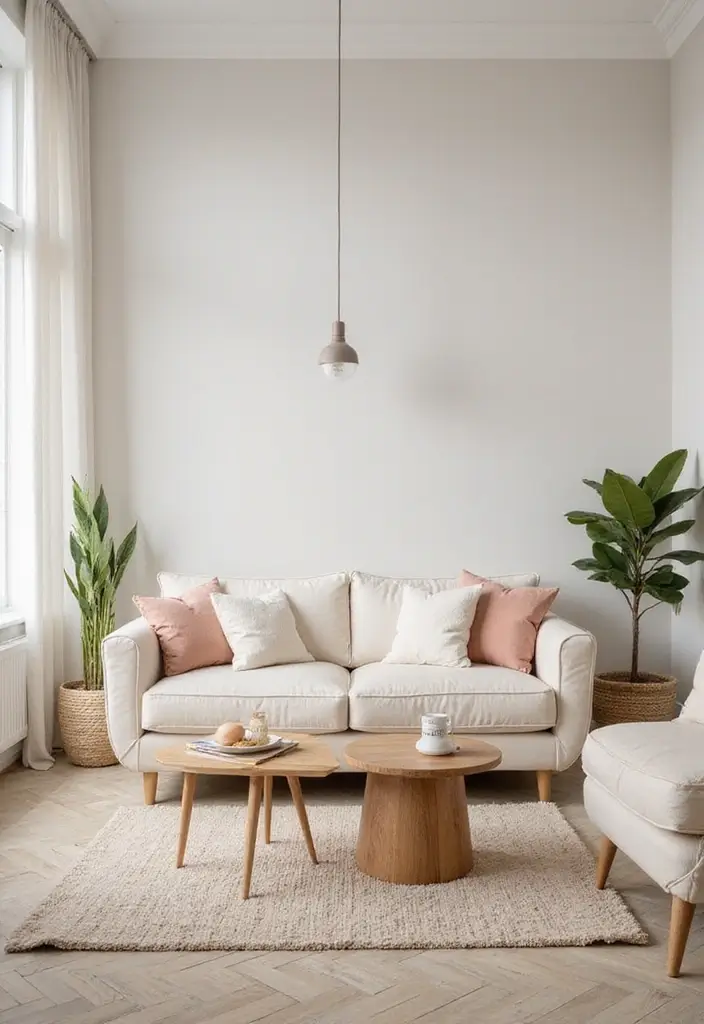 27 Small Cozy Living Room Ideas That Feel Warm and Welcoming - 20. Soft Color Palettes