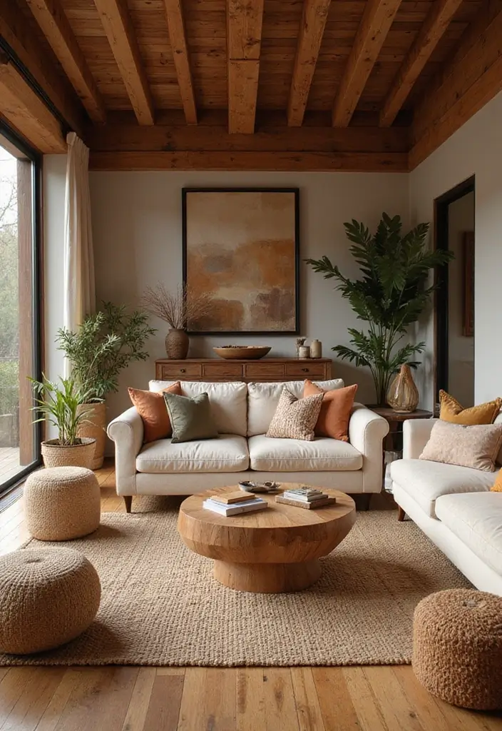 27 Small Cozy Living Room Ideas That Feel Warm and Welcoming - 23. Warm Wood Accents
