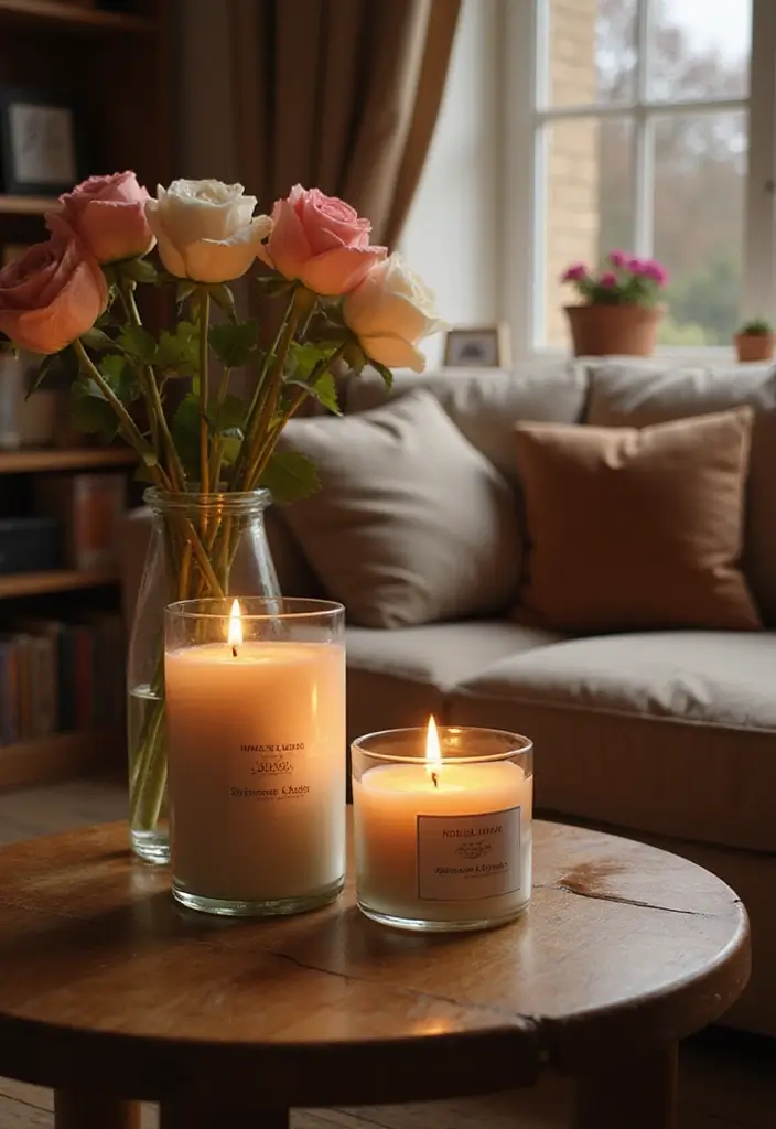 27 Small Cozy Living Room Ideas That Feel Warm and Welcoming - 27. Inviting Aromas