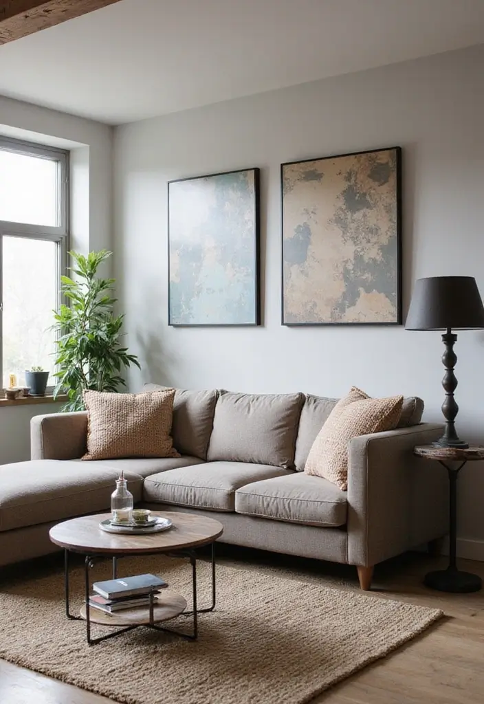 27 Small Sectionals for Small Living Room Ideas That Fit Perfectly - 17. Industrial Style Sectionals