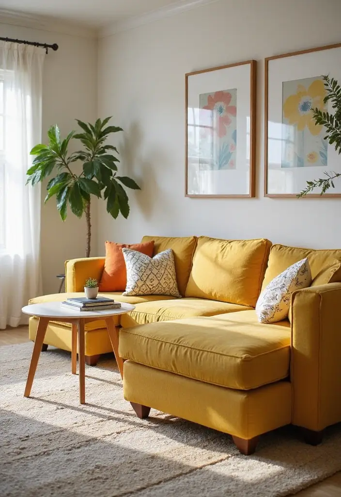 27 Small Sectionals for Small Living Room Ideas That Fit Perfectly - 20. Family-Friendly Fabrics