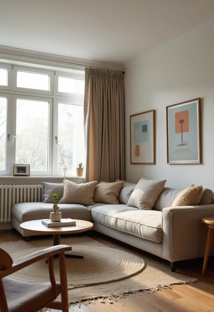 27 Small Sectionals for Small Living Room Ideas That Fit Perfectly - 22. The Flexibility of Sleeves