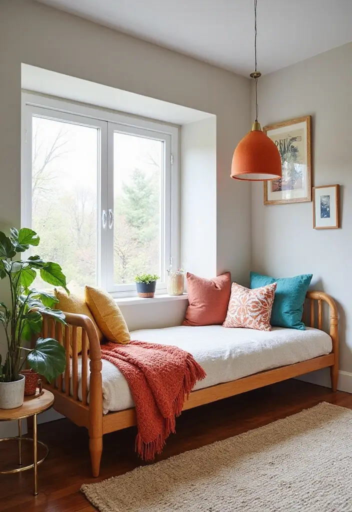 28 Bedroom With Living Room Combo Ideas That Save Space Beautifully - 2. Cozy Nook with Daybed