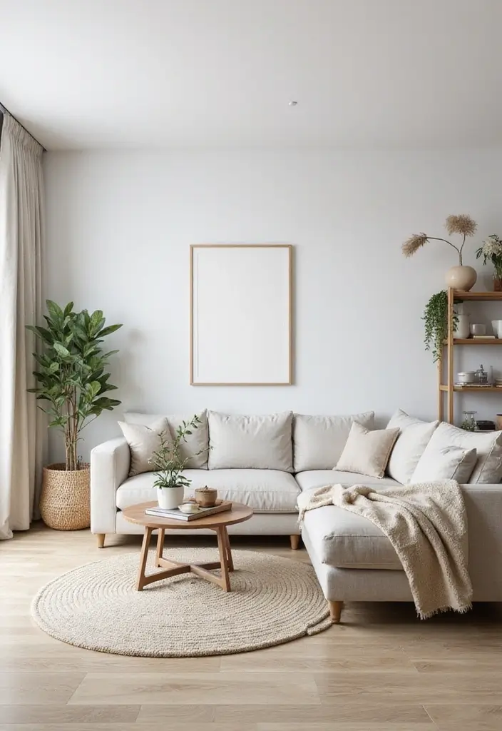 28 Bedroom With Living Room Combo Ideas That Save Space Beautifully - 27. Minimalist Approach to Decor