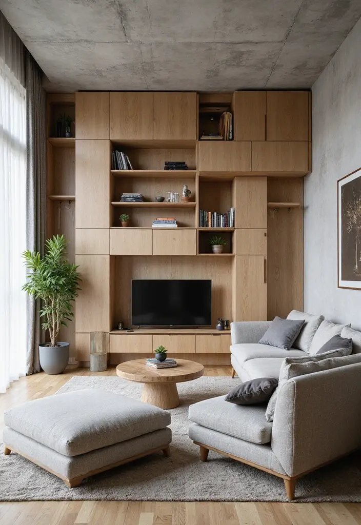 28 Bedroom With Living Room Combo Ideas That Save Space Beautifully - 28. Multi-Level Furniture Solutions