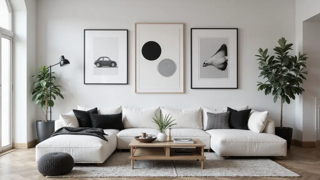 28 Black and White Wall Art Living Room Ideas That Feel Classic and Bold