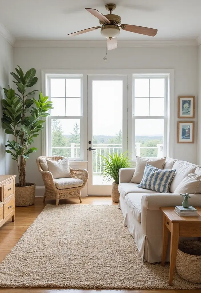 28 Floor Carpet Living Room Ideas That Add Texture and Warmth - 23. Sustainable Sea Grass Rugs