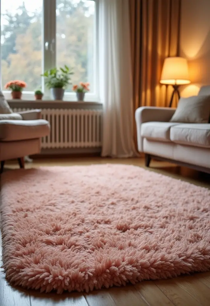 28 Floor Carpet Living Room Ideas That Add Texture and Warmth - 24. Felt Rugs for Comfort