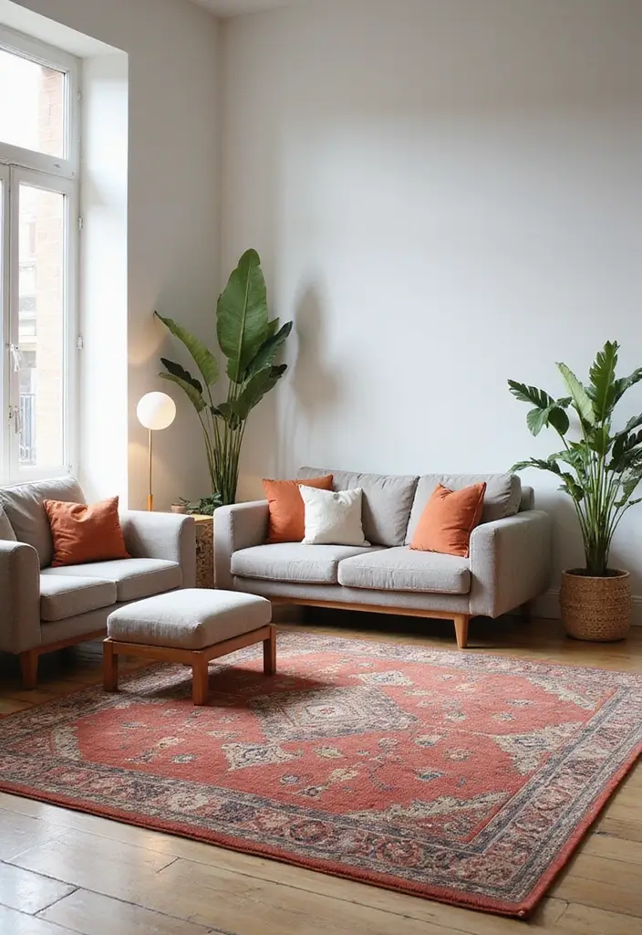 28 Floor Carpet Living Room Ideas That Add Texture and Warmth - 4. Recycled Polyester Area Rugs