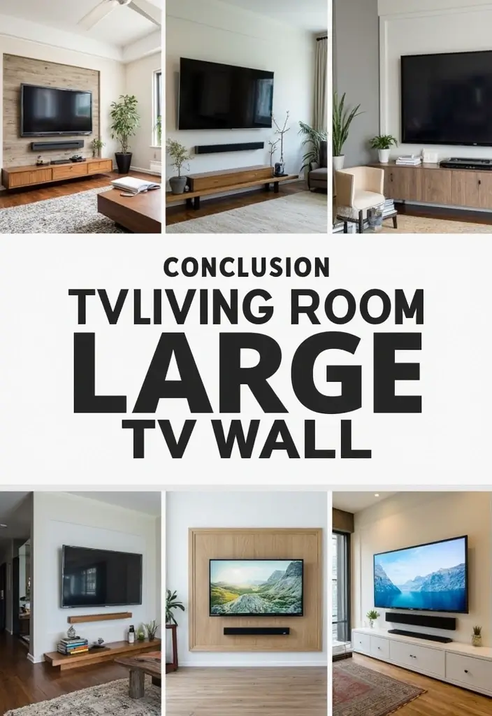 28 Large Living Room TV Wall Ideas That Feel Impressive and Modern - Conclusion