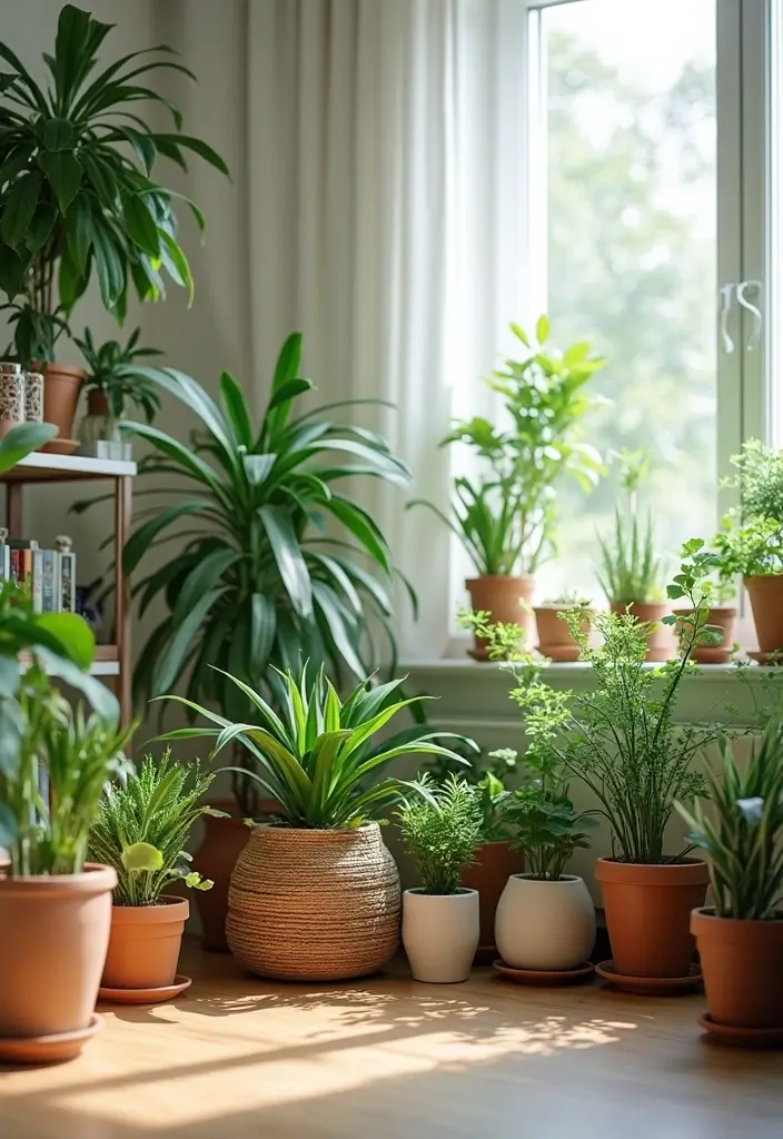 28 Living Room Addition Ideas That Expand Space Beautifully - 11. Indoor Plants