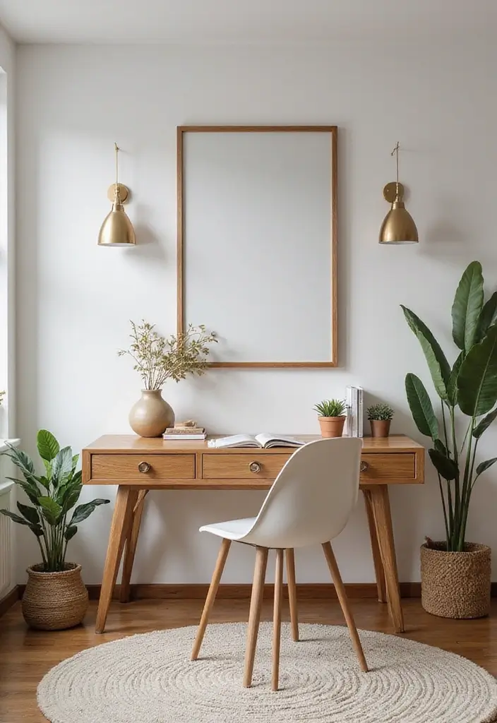 28 Living Room Addition Ideas That Expand Space Beautifully - 3. Wall-mounted Desks