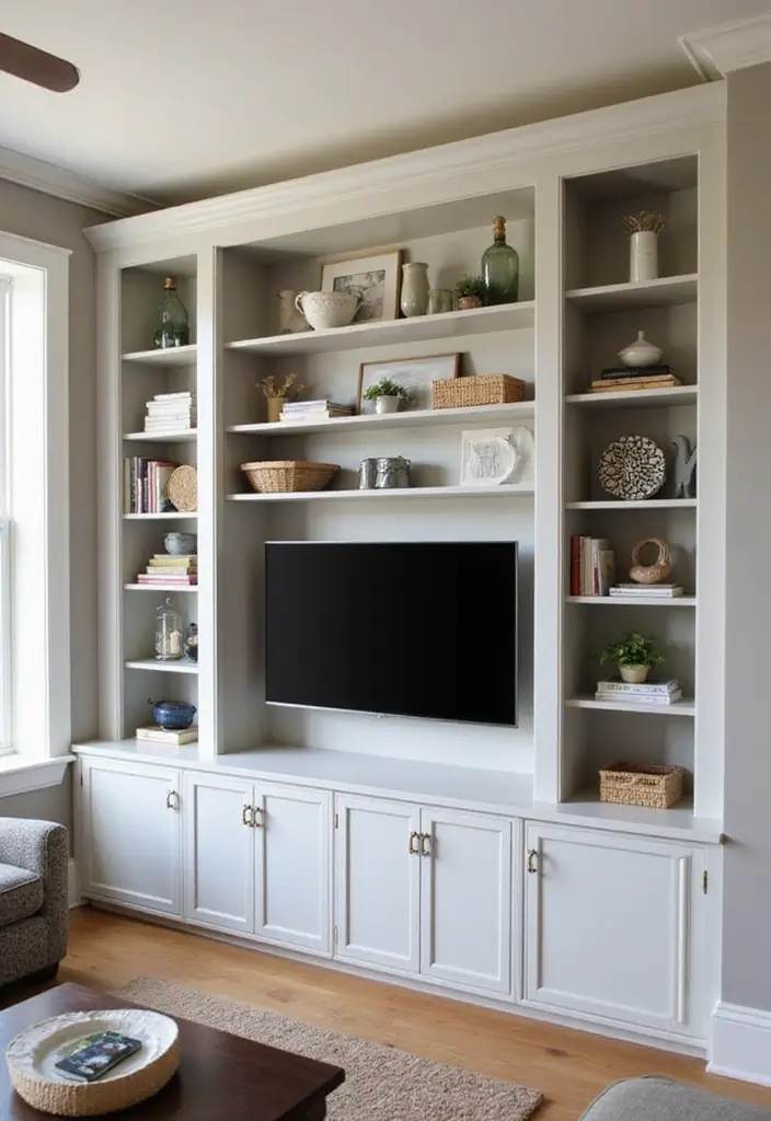 28 Living Room Addition Ideas That Expand Space Beautifully - 7. Built-in Furniture