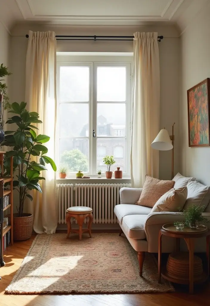 28 Small Cosy Living Room Ideas That Feel Inviting and Peaceful - 16. Use Area Rugs Wisely