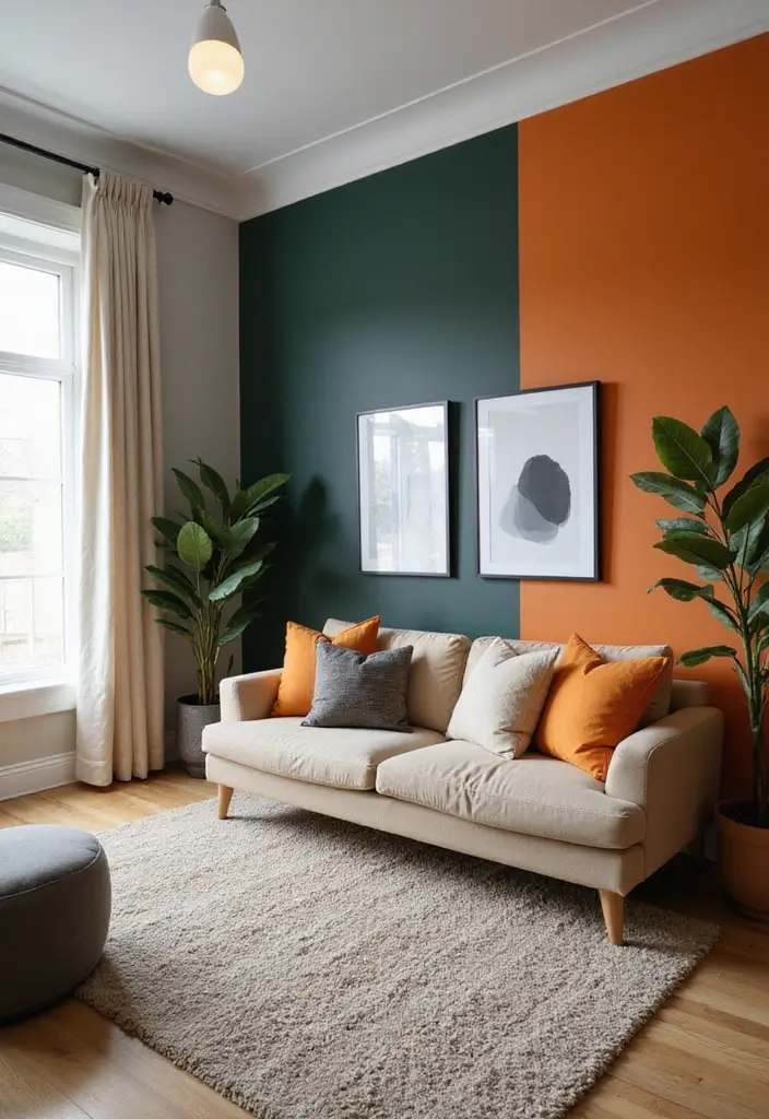 28 Small Cosy Living Room Ideas That Feel Inviting and Peaceful - 21. Install a Statement Wall