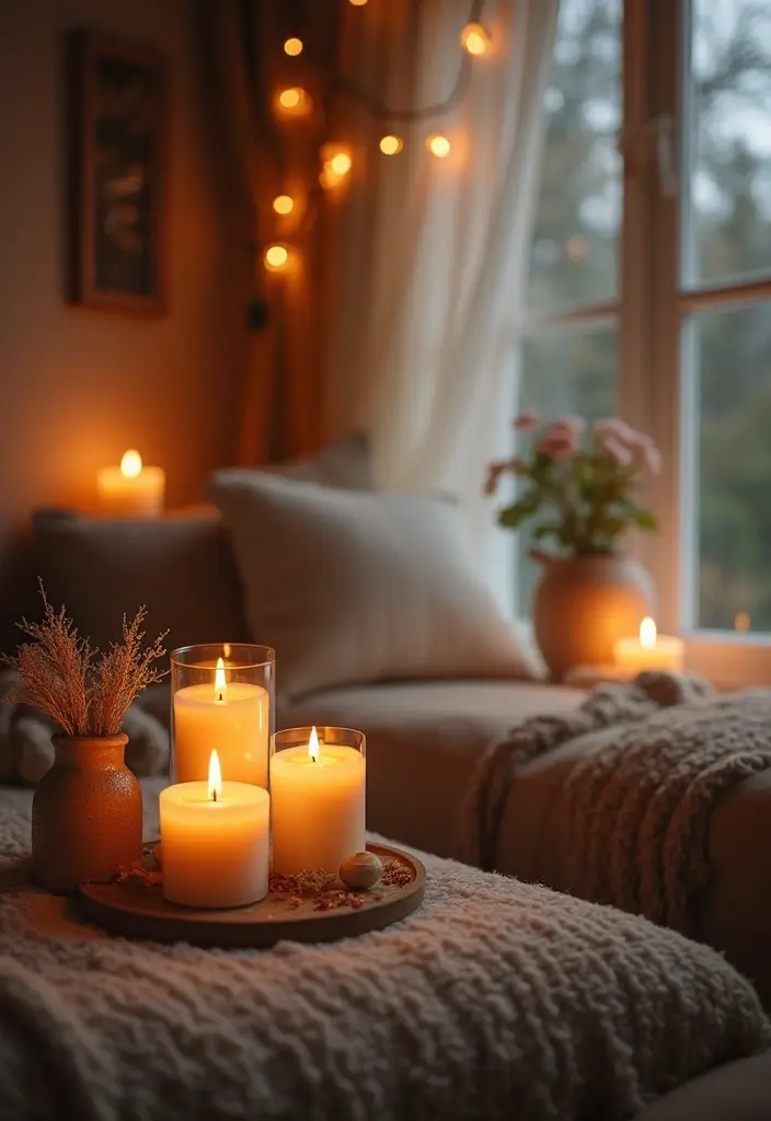 28 Small Cosy Living Room Ideas That Feel Inviting and Peaceful - 27. Introduce Aromas for a Cozy Feel